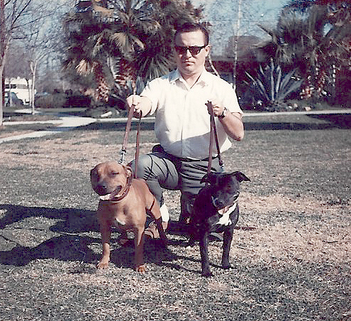 Steve holding Red and Patsy.