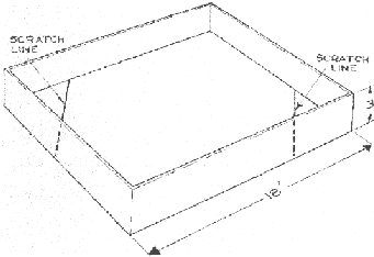 Drawing of a typical pit layout.